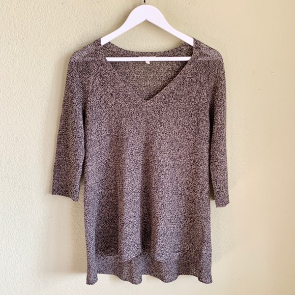 EILEEN FISHER Linen HiLo Sweater Tunic - Picture 2 of 8